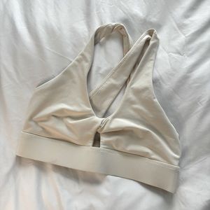 Cream Fabletics Twist Bra